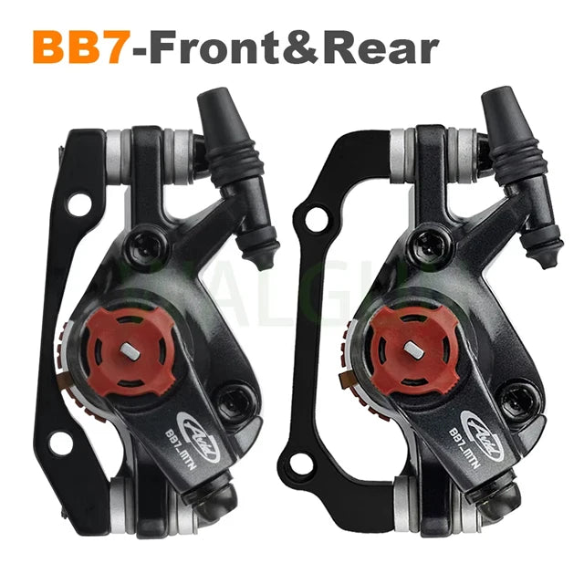 Kits de frenos MTB Disco de aceite Freno de disco hidráulico Pinzas de tracción de línea Pinza de freno delantera y trasera Bb5 Bb7 Sin frenos de rotor