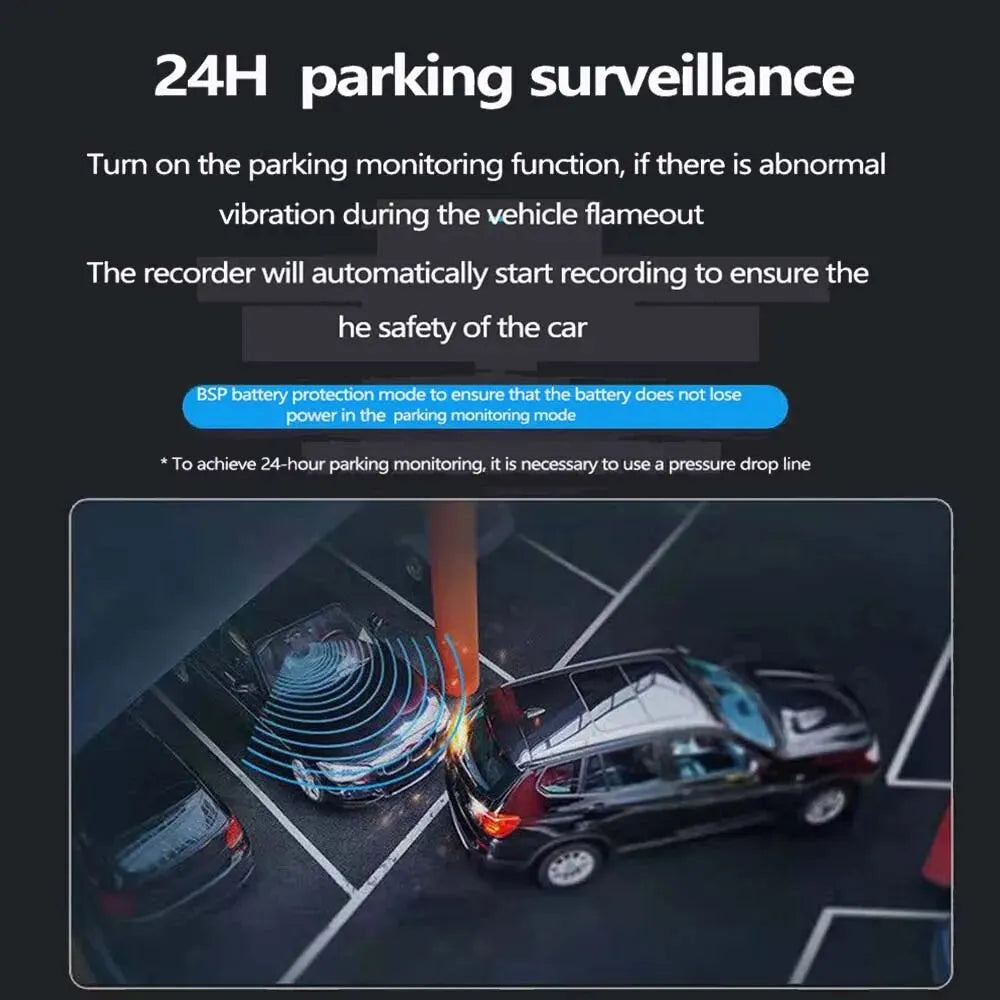 GcPaSr 1080P ADAS Full HD Dash Cam Voice Alarm Car DVR Dashcam USB Video Night Vision Auto Recorder for Android Radio DVD