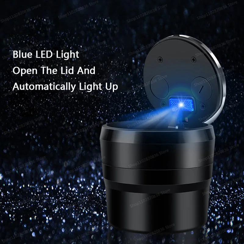 Car Interior Accessories Portable Luminous Ceramic Liner Cigarette Car Ashtray For Lancia ypsilon musa STRATOS Y Phedra