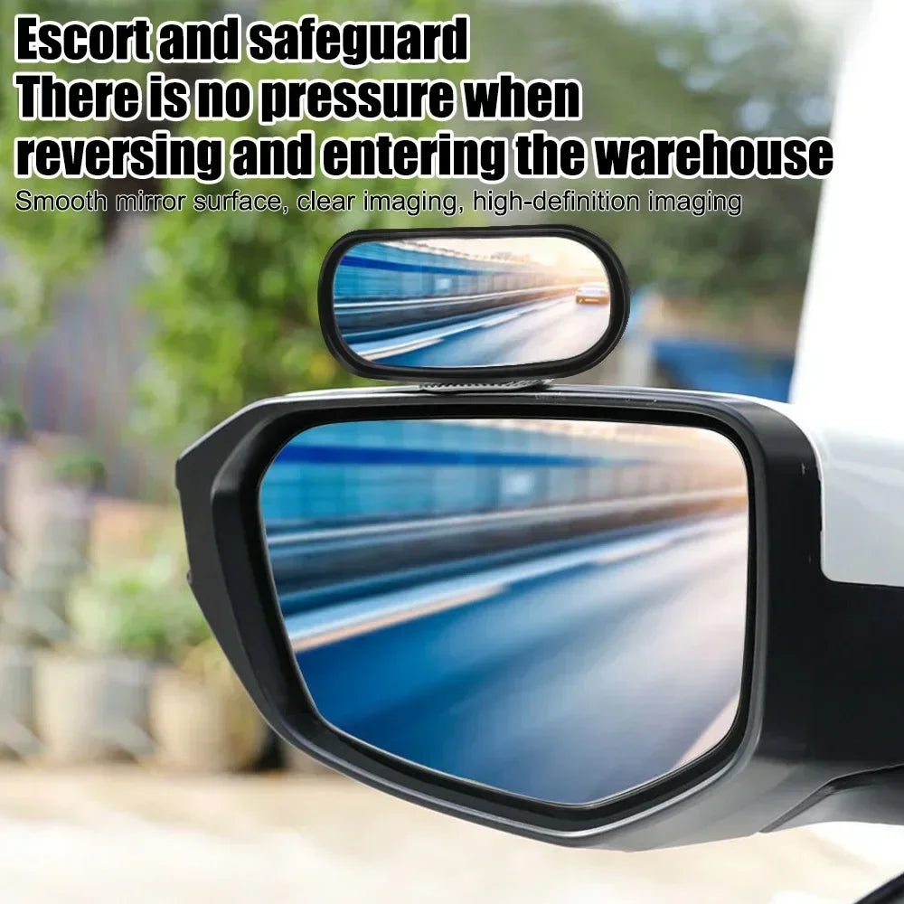 360° Adjustable Wide Angle Car Mirror Auxiliary Rear View Side Rearview Mirror Reverse Spot Car Accessory