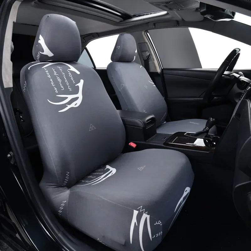 car seat protective cover elastic one-piece seat cushion cover four seasons universal main and co-pilot one seat cover