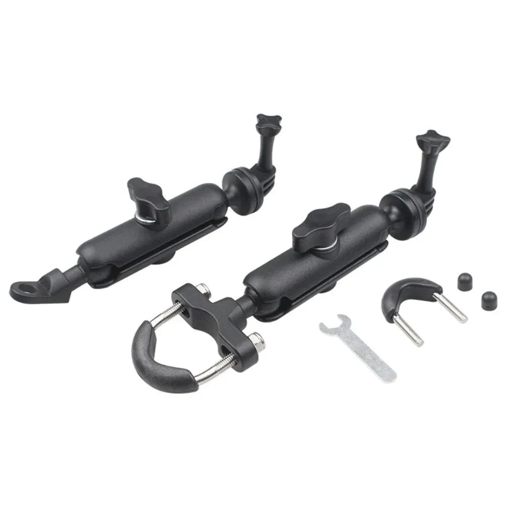 Motorcycle Dashcam Bracket Motion Camera Mounting Bracket Pan Tilt Bracket Car Mounted Aluminum Alloy Camera Bracket