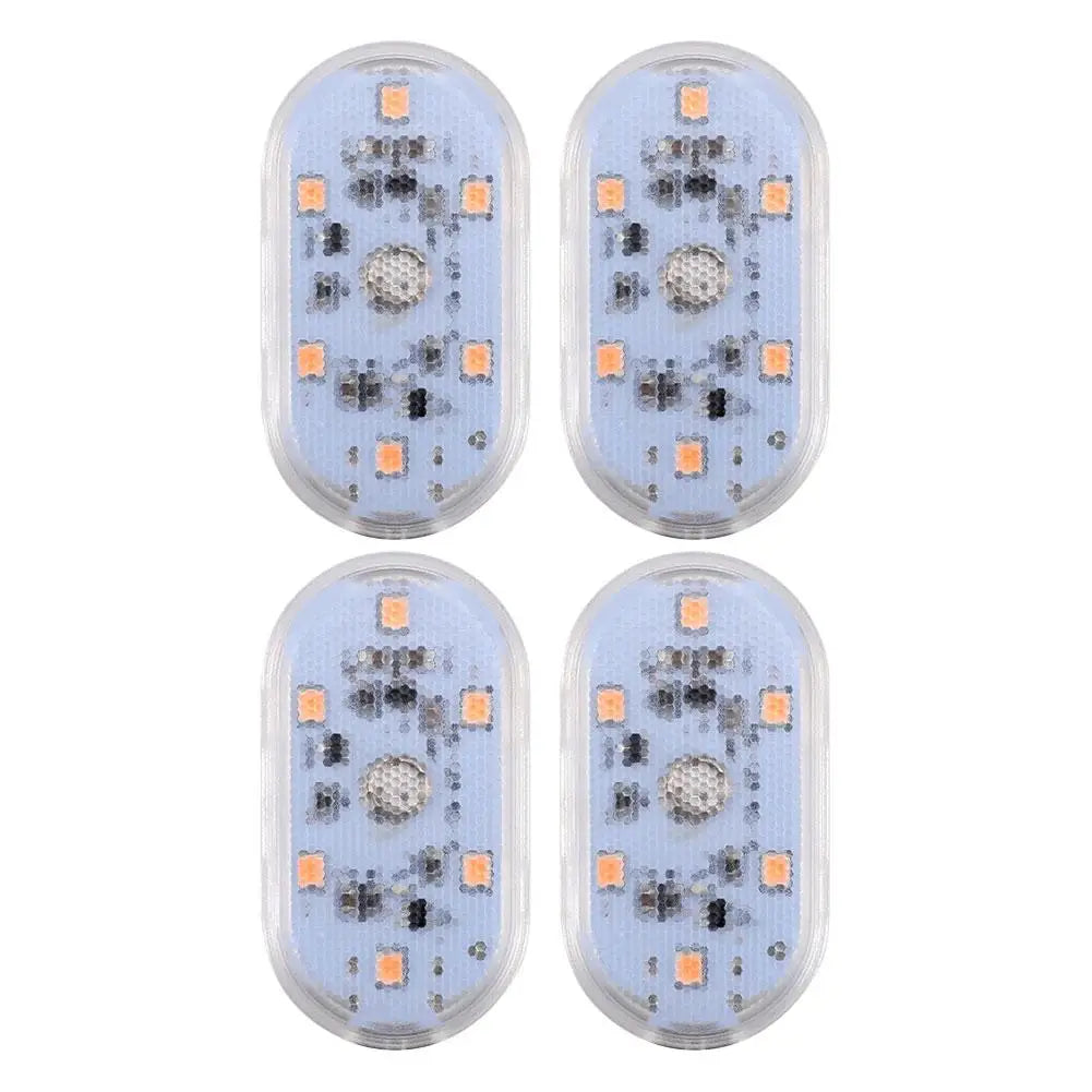 Car LED Touch Lights USB Sensor Rechargeable Reading Light Auto Door Light Roof Ceiling Lamp Car Interior Atmosphere Lamp