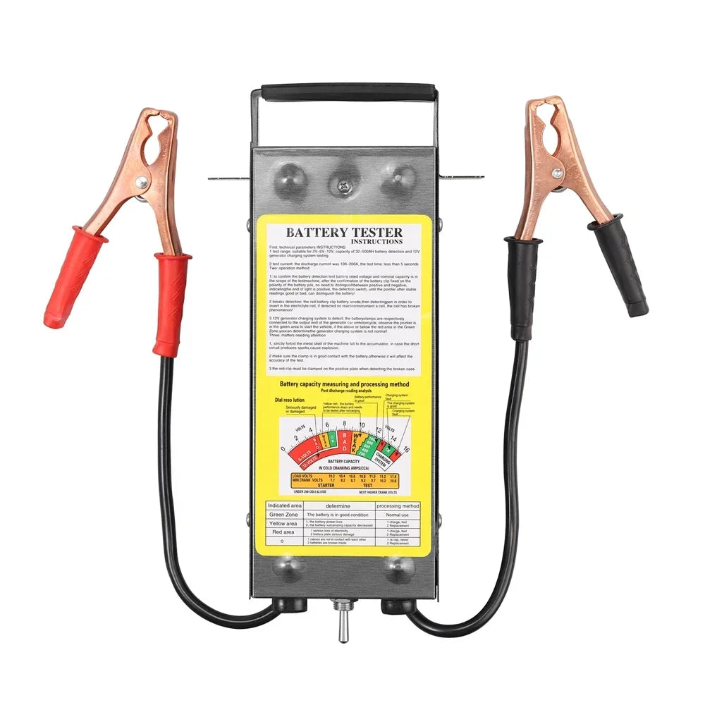 6V 12V 24V Car Battery Load Tester Voltmeter Tester Measuring Instrument Automotive Voltage Tester for Car,RV, Motorcycles Boats