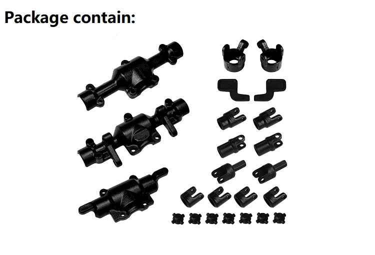 LDARC transmission shaft drive shaft spare parts Front rear axle cover replacement accessories parts for X43 RC car