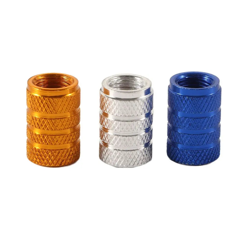 4 tapones de válvula de aleación de aluminio para neumáticos de coche, para válvulas de neumáticos de bicicleta, camiones y bicicletas.