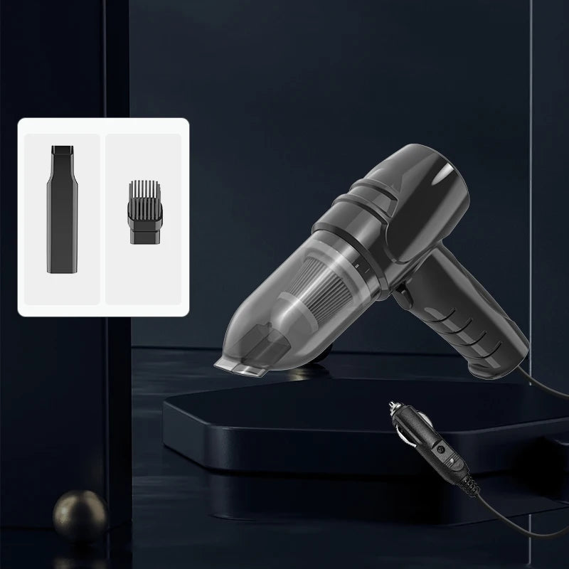 Portable wired car vacuum cleaner with powerful suction, handheld vacuum cleaner for quick vacuuming of pet hair in car