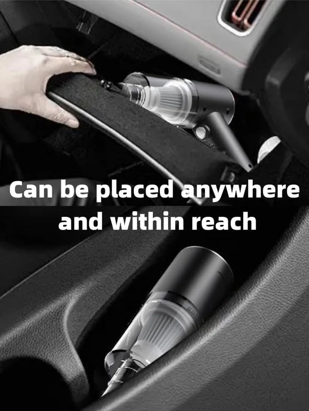 2 IN 1 Car Vacuum,  Portable Mini Cordless Cleaner, Handheld Vacuum For Home, Car, Office Desk, Powerful Suction