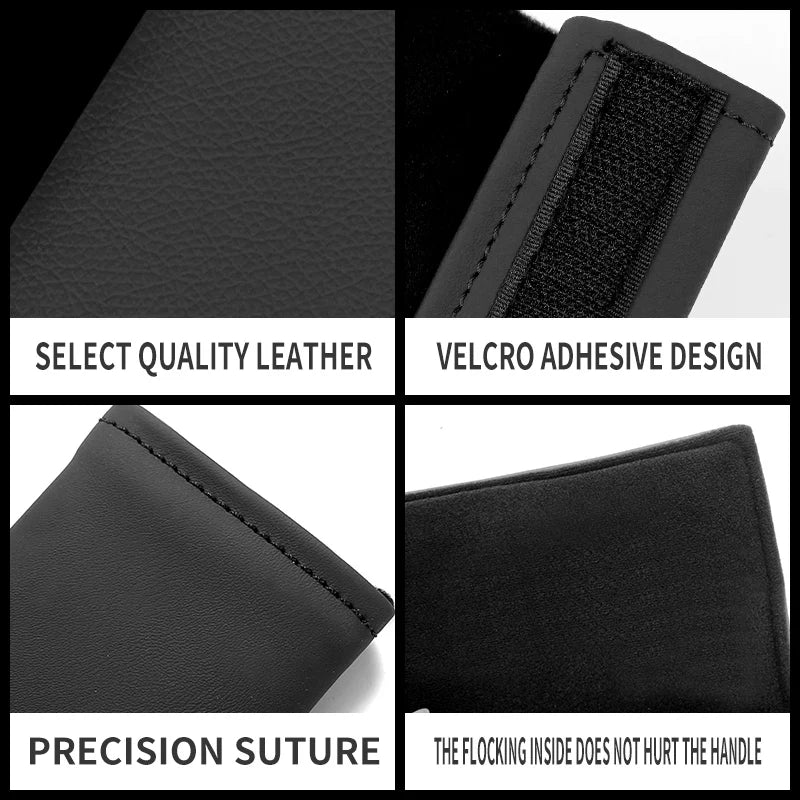 Car seat belt Leather Safety Belt Shoulder Cover Breathable Protection Seat Belt Padding Pad Auto Interior For Cadillac accessor