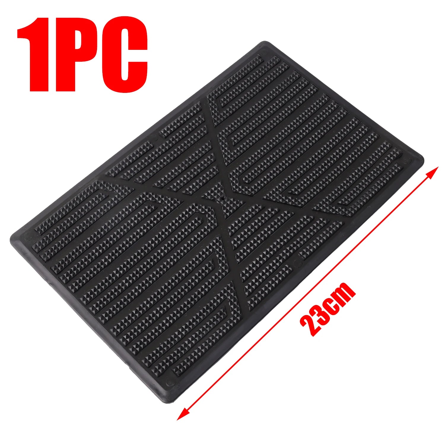 Car Main Drivers Foot Mat Universal Car Floor Mat Anti-skid Carpet Sticker Anti-skid Wear-resistant PVC Material Pedal 23×15cm