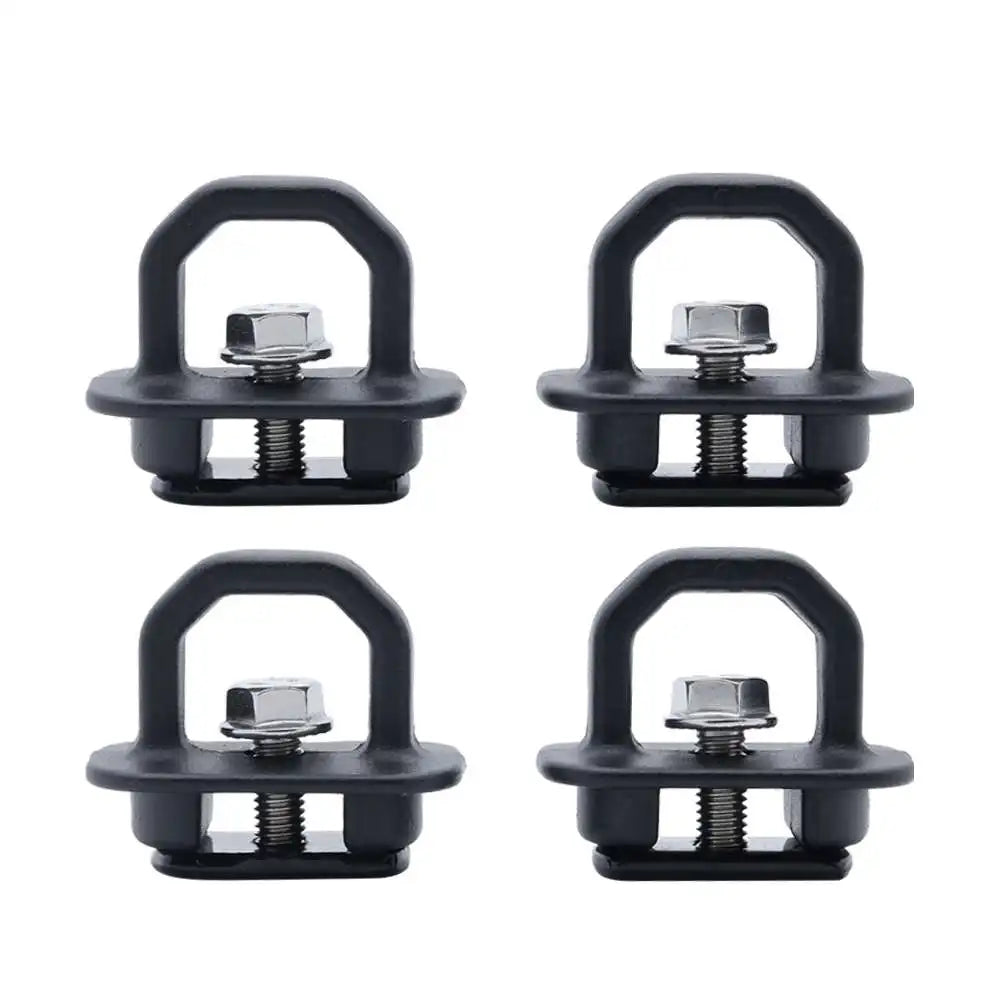 Red/Blue/Black Truck Bed Side Wall Anchors 4Pcs Set Tie Downs Anchor For Chevy Silverdo Pickup Anchor Truck Bed Easy To Use