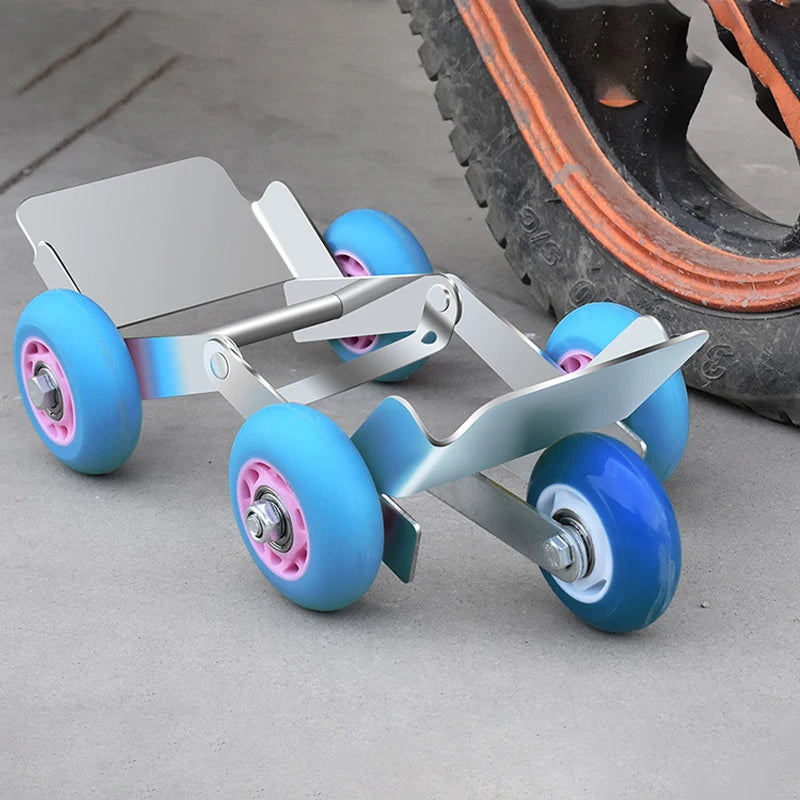Electric Vehicle Flat Tire Mover - Emergency Cart for Motorcycle/Car/Battery-Powered Vehicles