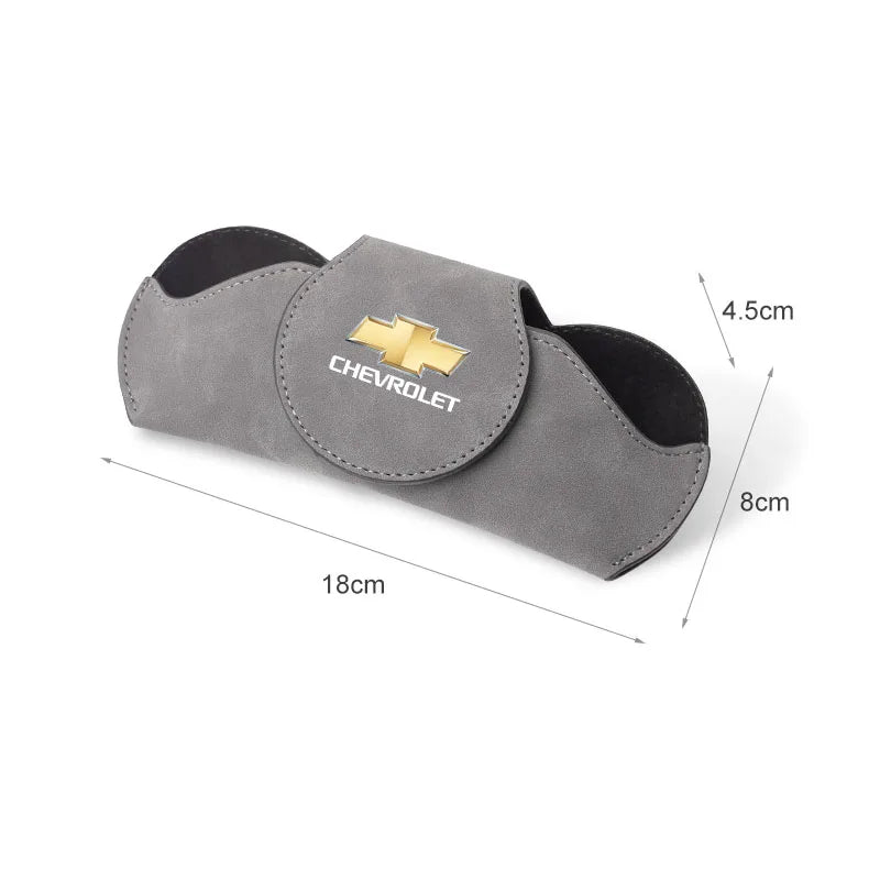 Car Sun Visor Glasses Storage Box Accessories For Chevrolet Equinox Trailblazer Bolt Spark Tahoe Z71 Aveo Impala Lacetti Malibu