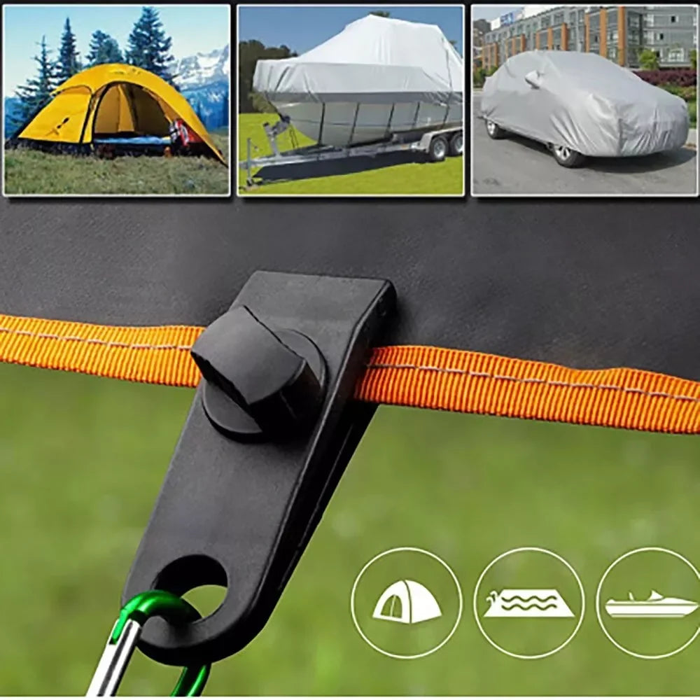 For Fiamma Thule Omnistor Motorhome RV Awning Hooks Camping Hangers S Shaped Accessory Set Camping Tent Clamp Tarp Clips Buckle