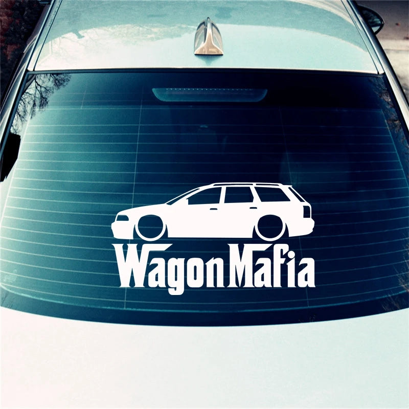 HZX1319 wagon mafia car sticker funny Vinyl Decals Motorcycle Accessories Stickers
