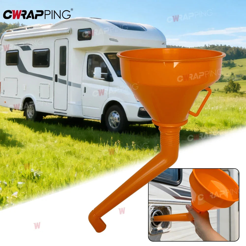 Water Gasoline Funnel Gasoline Water With Filter Funnel Motorhome Rv Caravan Accessories for Parts Goods Camping Car Automobiles