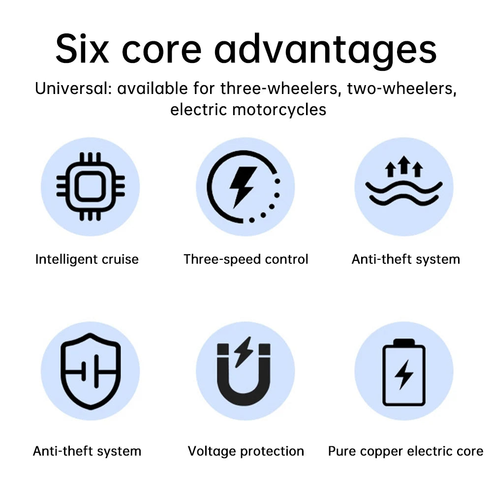 Accesorios para bicicletas eléctricas 36/48 V Bicicleta eléctrica 500 W Controlador inteligente Adecuado para bicicletas eléctricas Scooters
