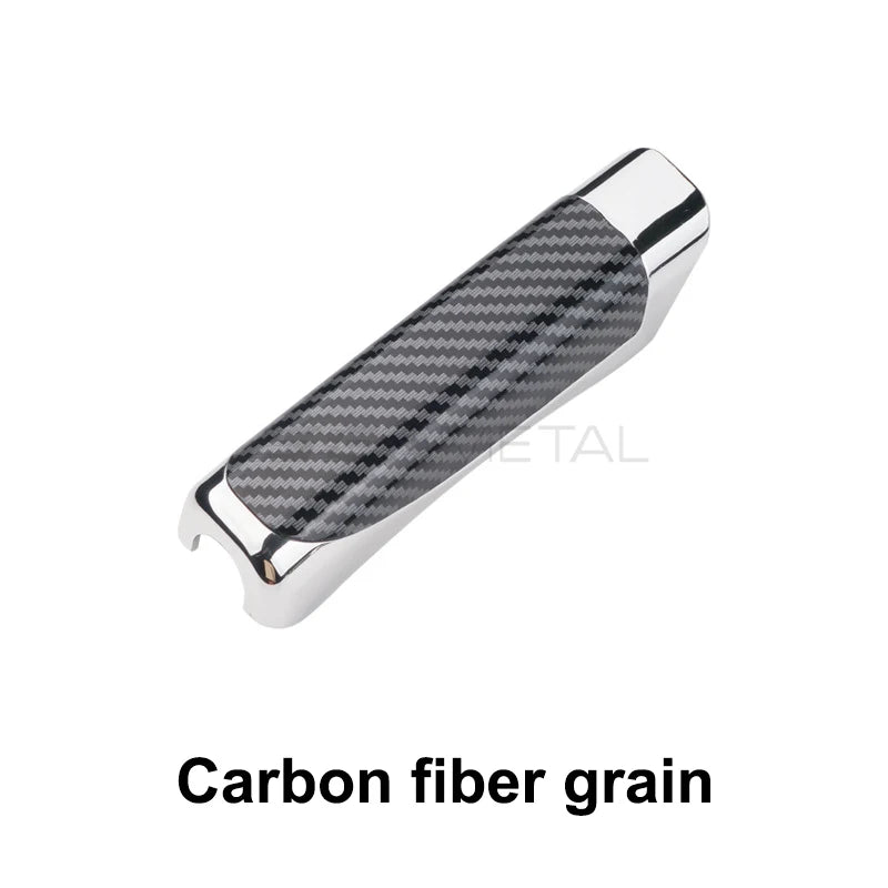 Cubierta de freno de mano para coche SEAMETAL, cubierta protectora de puños de freno de mano, fibra de carbono, decoración de freno de estacionamiento, accesorios interiores