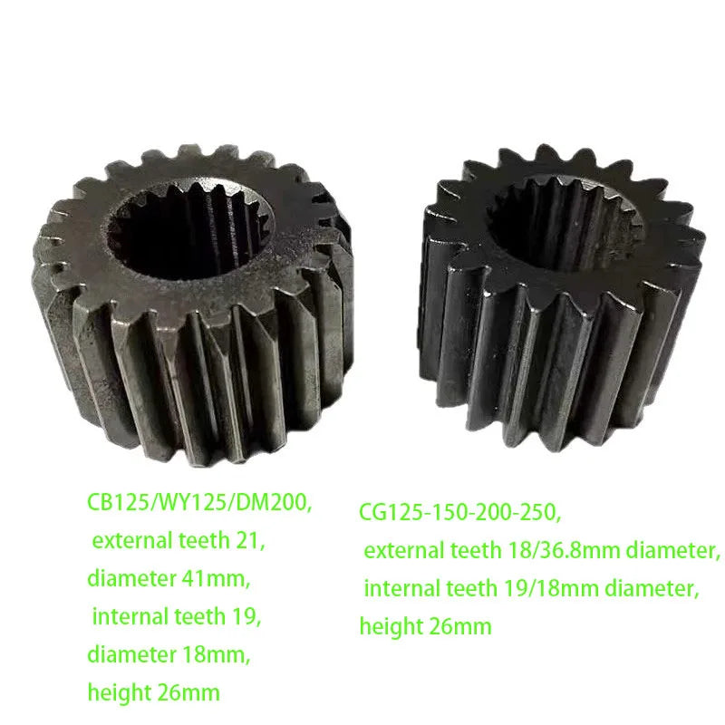 Crankshaft Small Gear Clutch Countershaft Gear Transmission Gear Engine Gear  Suitable for CG125, 150, 175, 200
