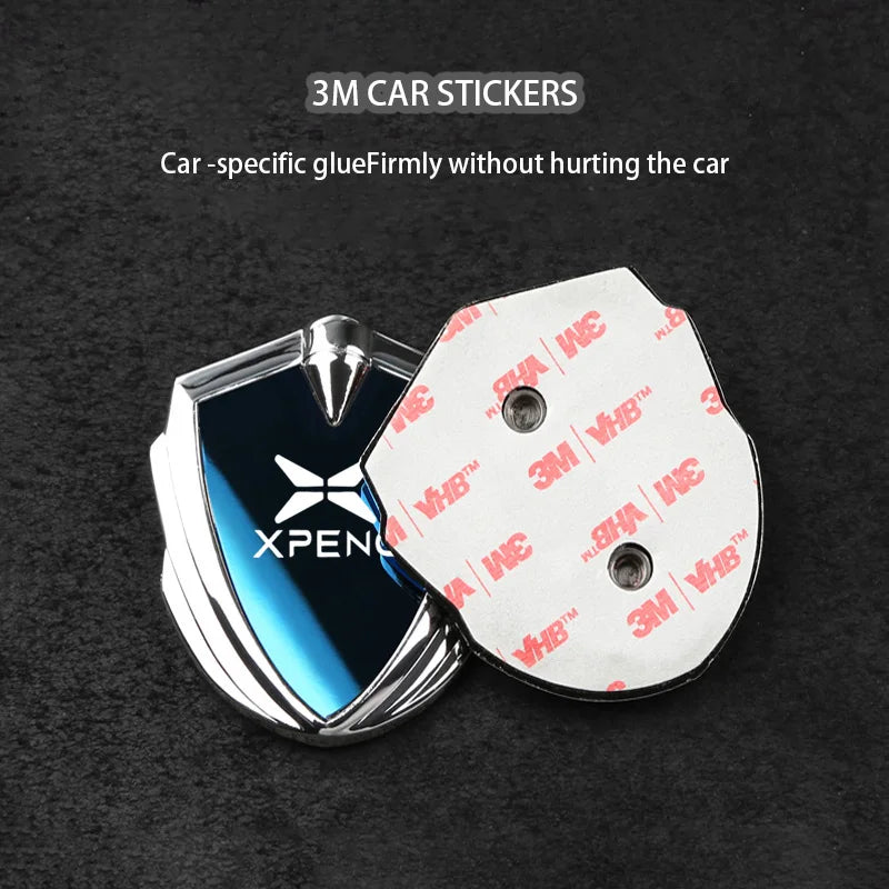 For Xiaopeng Xpeng G6 G9 P7 P7I G3 G3i P5 MONA M03 2025 Accessories Car Body Metal Shield Decorative Sticker Modification Emblem
