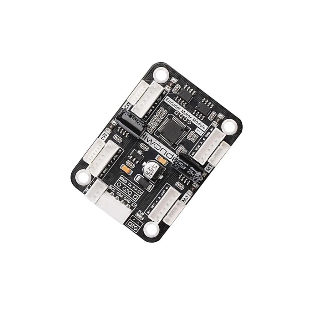 4 Way Encoder Motor Drive Module Onboard Voltage Regulator Circuit Motor Control Smart Car DIY Electric Race Dedicated Driver