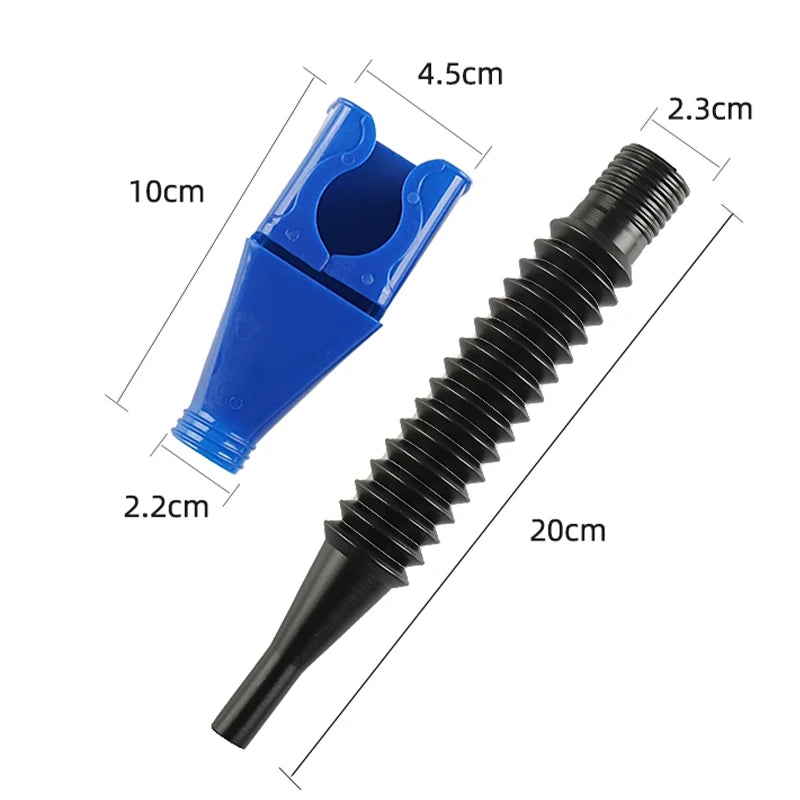 Universal Telescopic Car Refueling Funnel Engine Oil Filter Transfer Funnels Foldable Portable Funnels Accessories