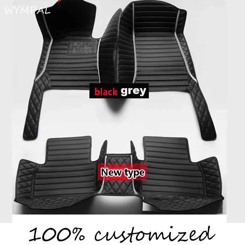 Car Floor Mats For Chrysler 300 300C 2004~2010 Non-slip Carpets Leather Floor Mat Rugs Pad Car Accessories Anti-dirt pad 2008