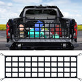 Car Trunk Organizer Net UV Protection Pickup Truck Bed Cargo Mesh Tailgate Net Cargo Storage Netting Divider Car Accessories