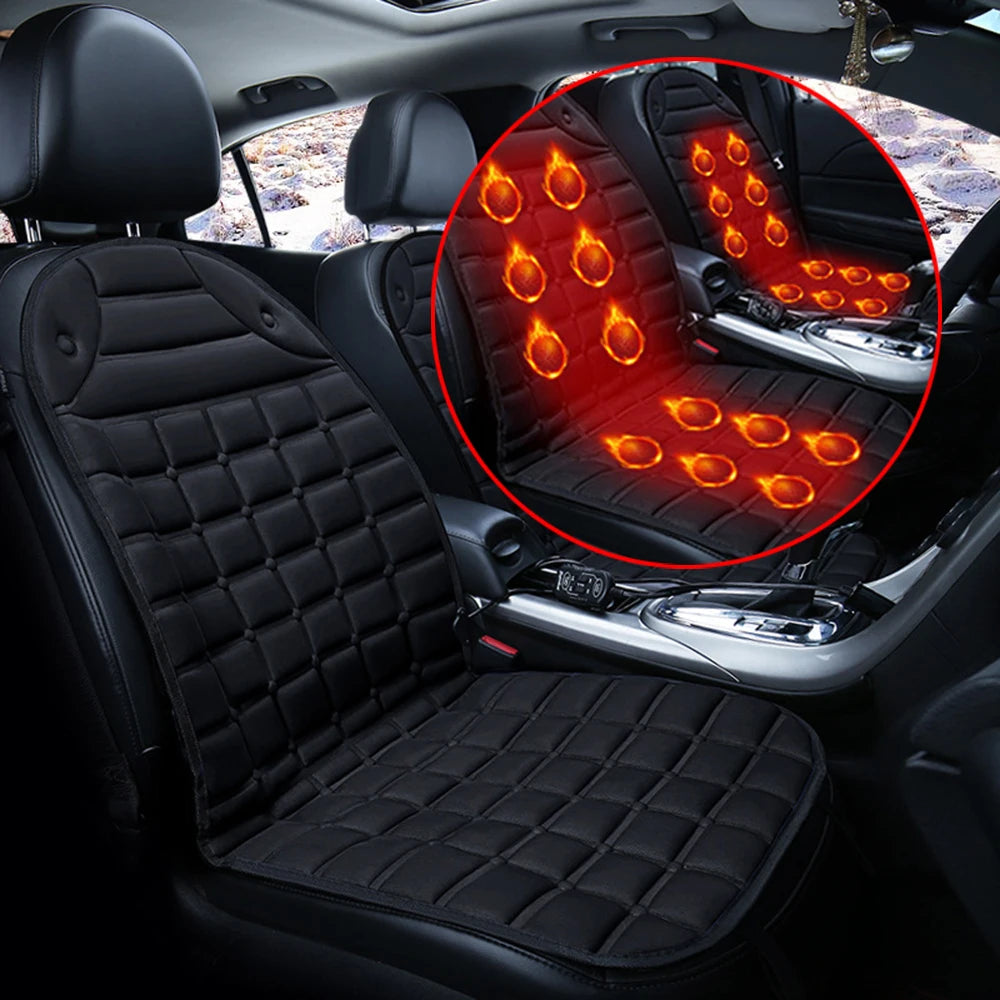 Car heated seat cushion Car seat cover Heated seat cover Car power supply heated seat backrest
