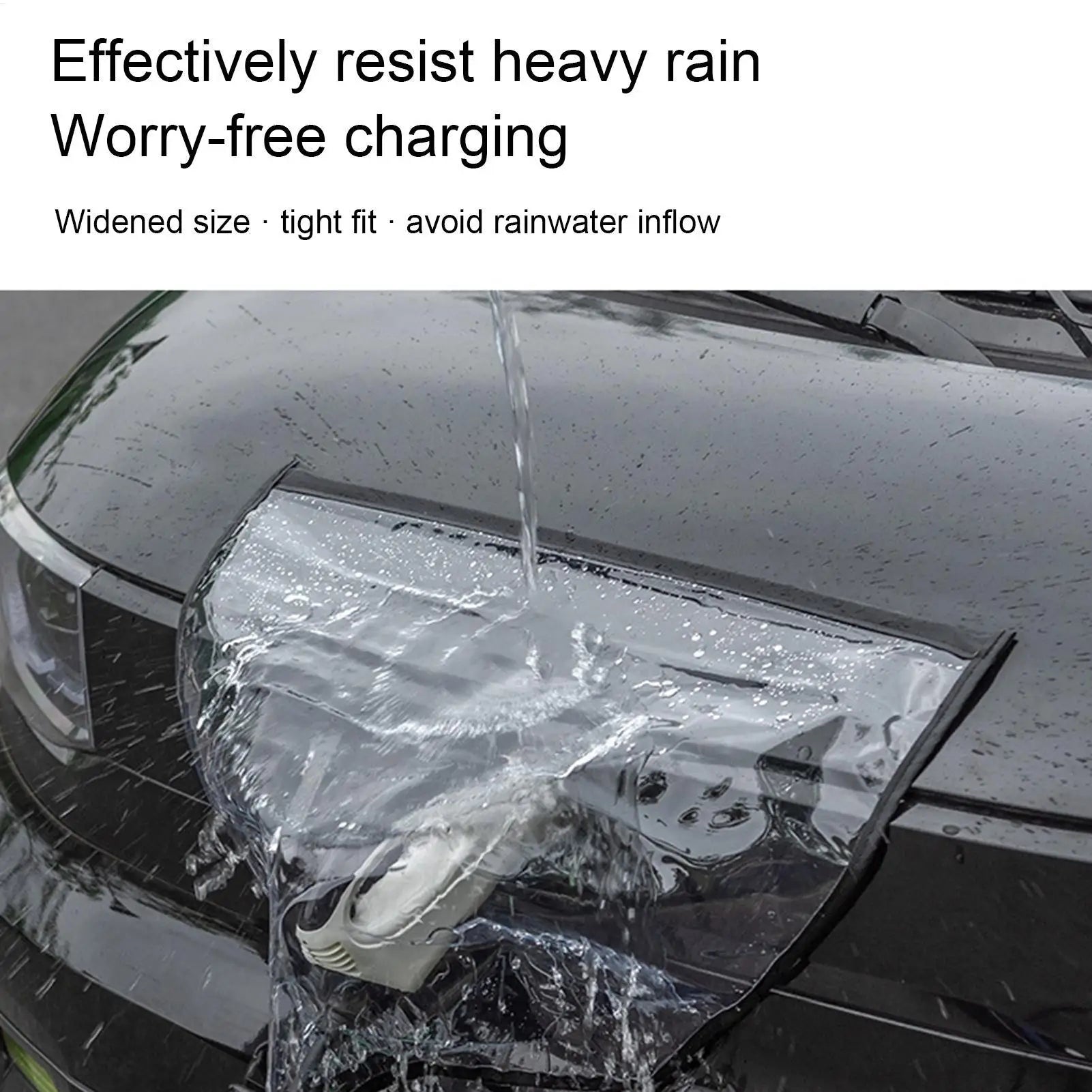 Electric Vehicle Charger Port Rainproof Cover Electric Car Charger Plug Cover Waterproof PVC With Magnetic Stripe For All EV