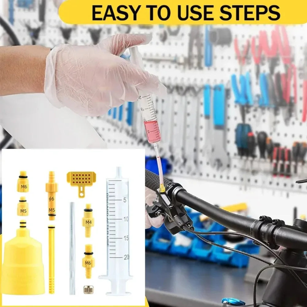 Bicycles Brake Bleeds Set Bikes Mineral Oil Hydraulic Disc Professional Tool Set Road Bikes Oil Mineral Brake Change Set