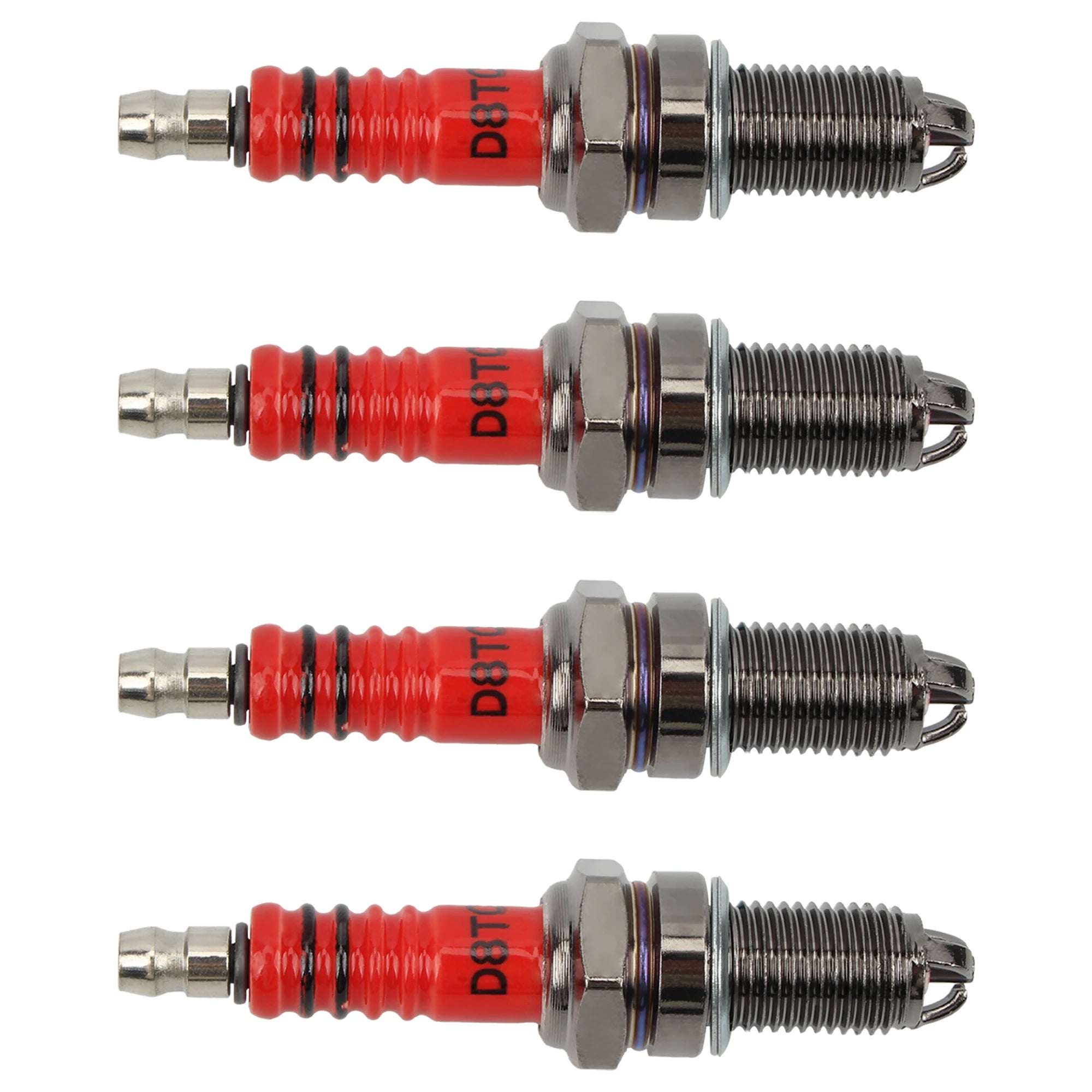 Motorcycle Racing Spark Plug 3 Triple Electrode D8TC For GY6 CG 50 70 110 125 150CC Atv Scooter Motocross Ignition Modifications