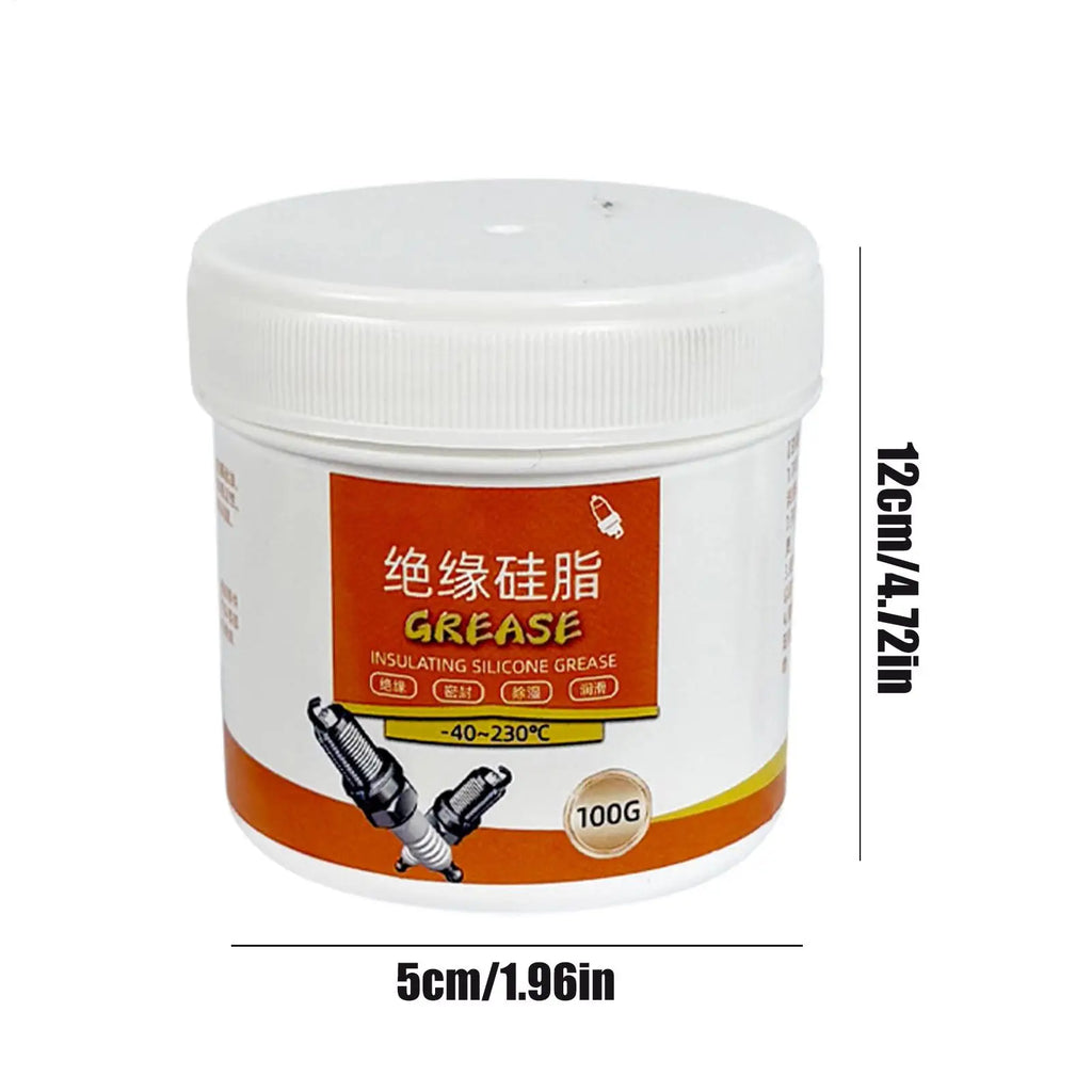 Spark Plug Insulating Silicone Grease 100g Insulating Lubricant Sealing Paste For O Rings Battery Terminal Car Bearing Brake