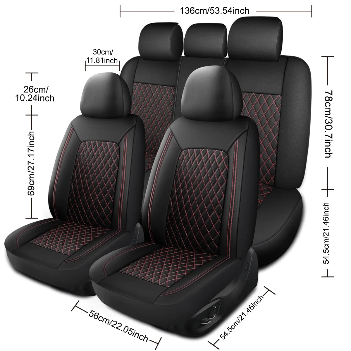Car Seat Covers Full Set Front Split Rear Bench For Car Universal Cloth SUV Sedan Van Automotive Interior Covers  0910