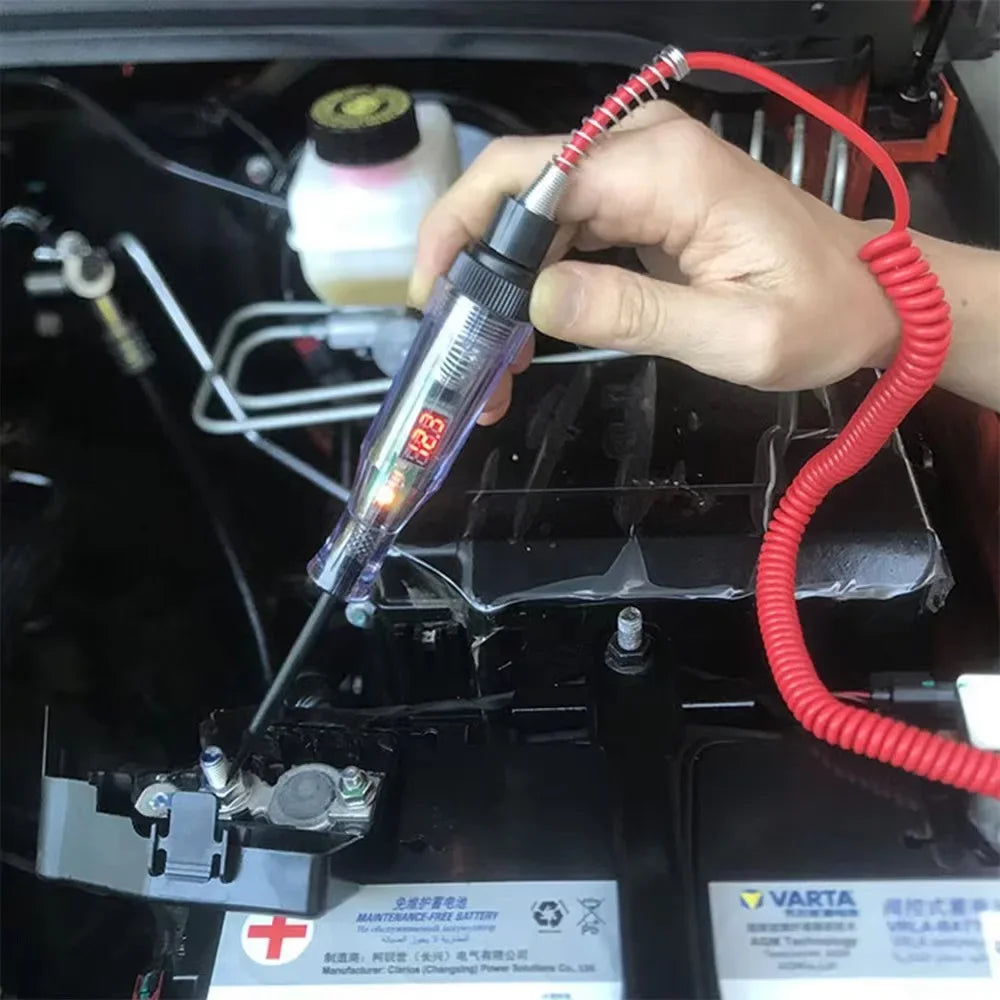6V 12V 24V Car Truck Voltage Circuit Tester Auto Car Diagnostic Probe Test Pen Light Bulb Electric Measuring Pen Repair Tools