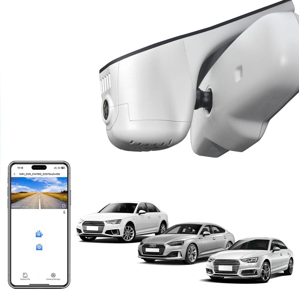 4K Dash Cam For Audi A3 A5 A6 A7 A8 Q2 Q3 Q5 Q7 Q8 S4 S6 S8 B8 C6 C7 RS R8 S5 S6 S7 S8 (Model B/C) WiFi APP GPS Dash Car Camera