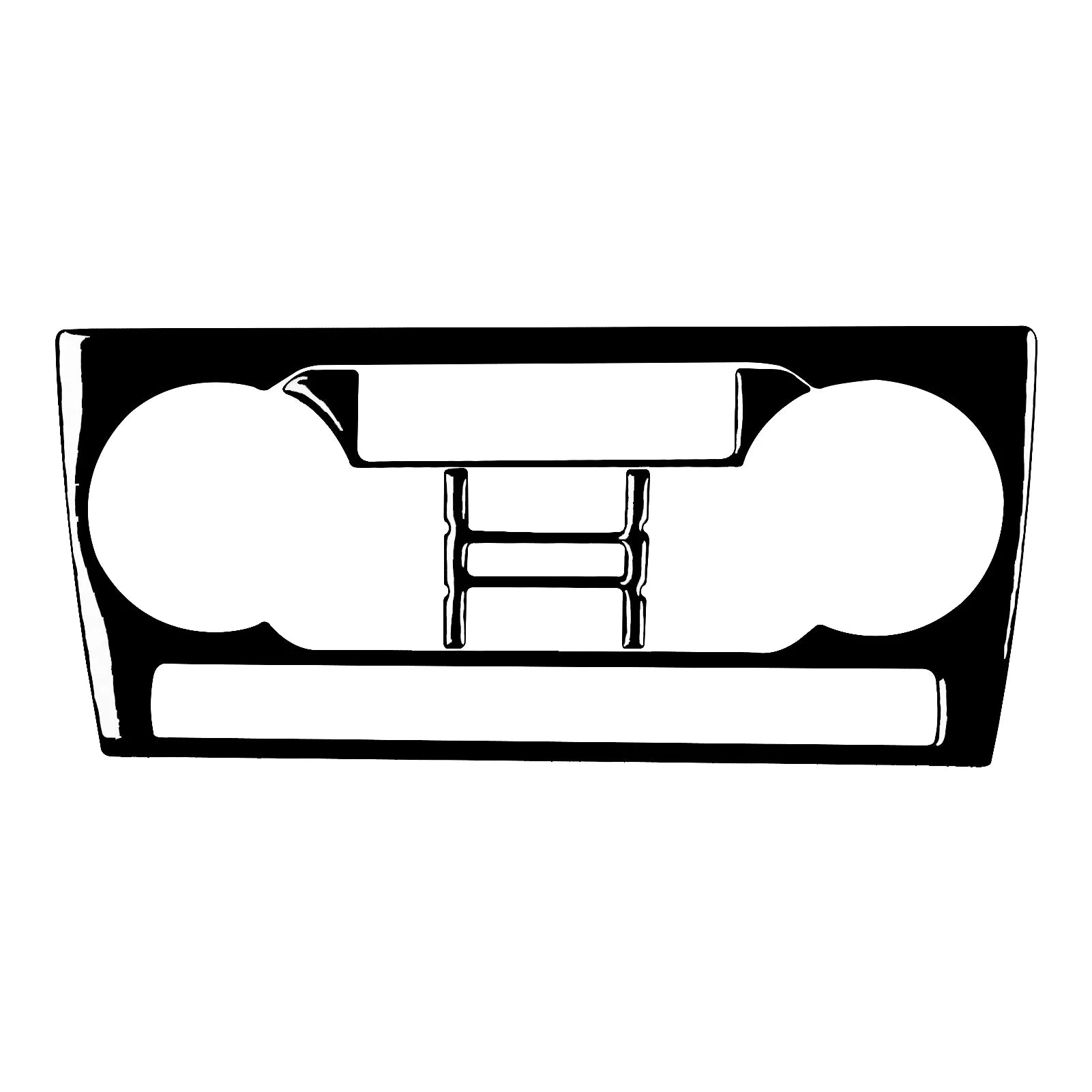 For Audi A3 S3 8P 2006 2007 Car Accessories Carbon Fiber Central AC Radio CD Navigation Panel Set Trim Cover Interior Sticker