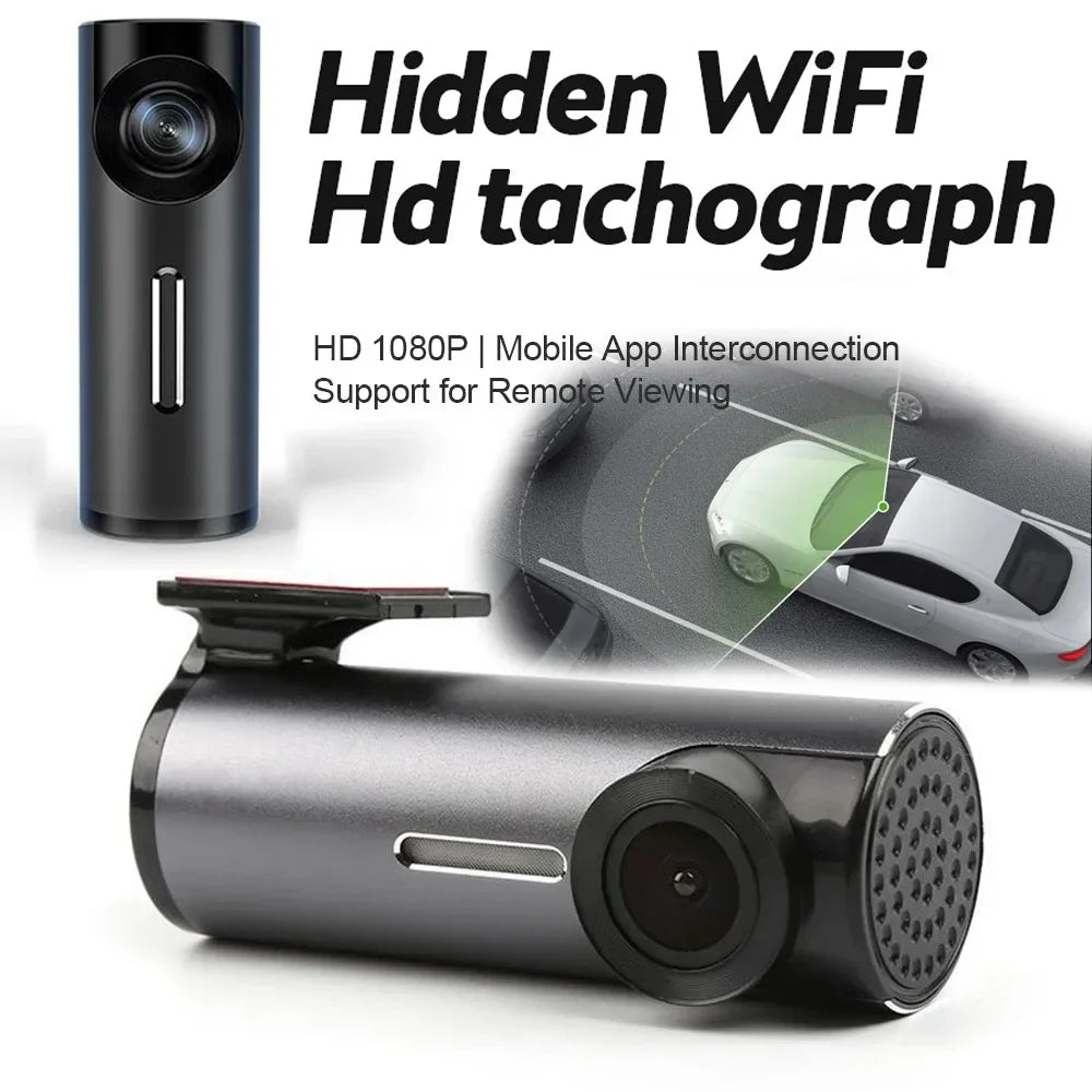 WIFI Dash Cam 1080P HD vehicle driving recorder with APP Car DVR Front Camera Video Recorder Night Vision Dashcam Car Assecories