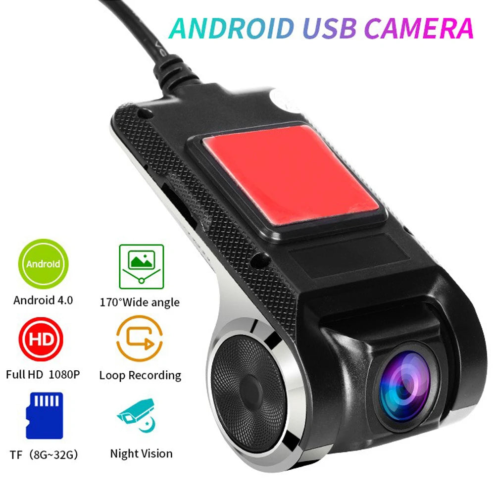 U2 Full HD 1080P Mini Car DVR Camera 150 Degree Wide Angle Lens ADAS Dashcam Auto Video Recorder G-Sensor Dash SD USB
