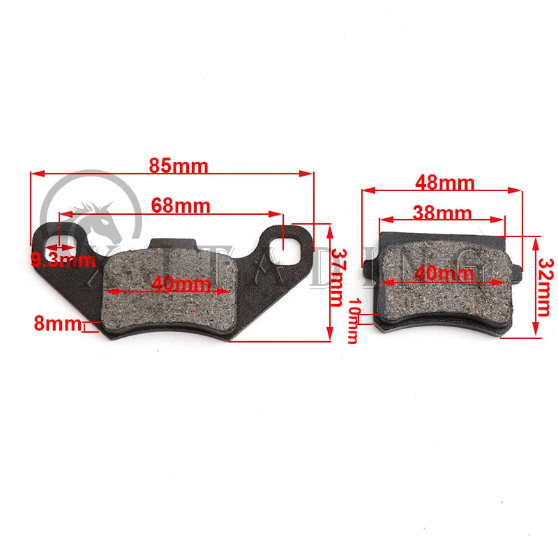 Motorcycle Brakes Front Rear Disc Brake Pads Shoes For 50cc 70cc 110cc 125cc 150cc ATV Pit Dirt Bike Scooter Suzuki Kawasaki