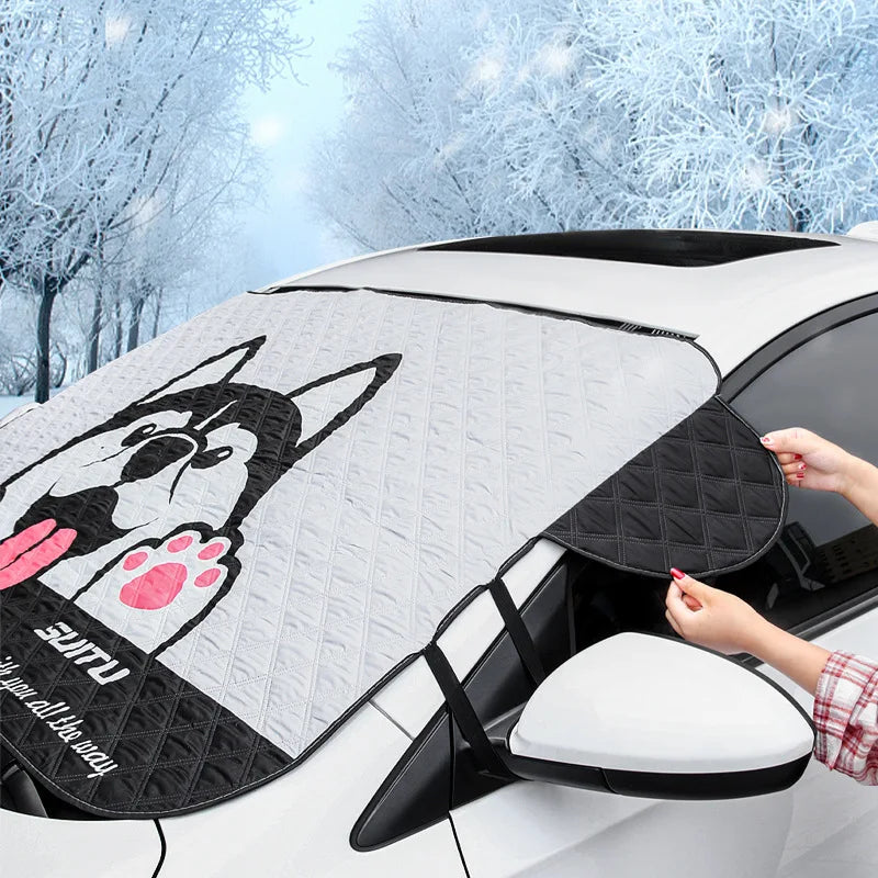 Car Windshield Heat-insulating Cover Auto Front Window Frost Blanket Snow Cover For Suv Trucks Winter Car Accessories