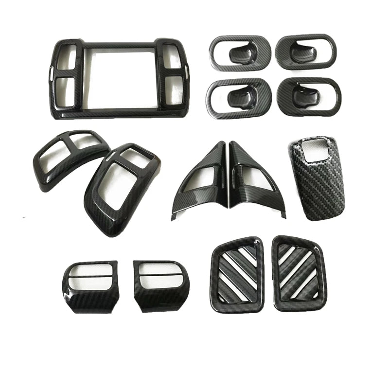 For Citroen C5 Aircross 2018-2022 Interior Car Accessories Carbon Fiber navigation door Handle Bowl A Pillar air outlet Cover