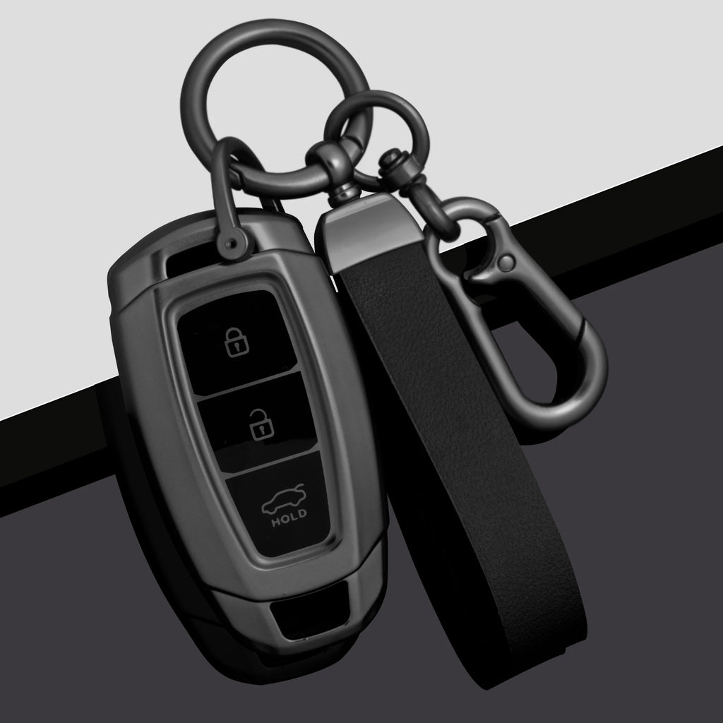 Car Key Case for Hyundai I30 Ix35 KONA Encino Solaris Azera Grandeur Ig Accent Santa Fe Palisade Holder Fob Interior Accessories