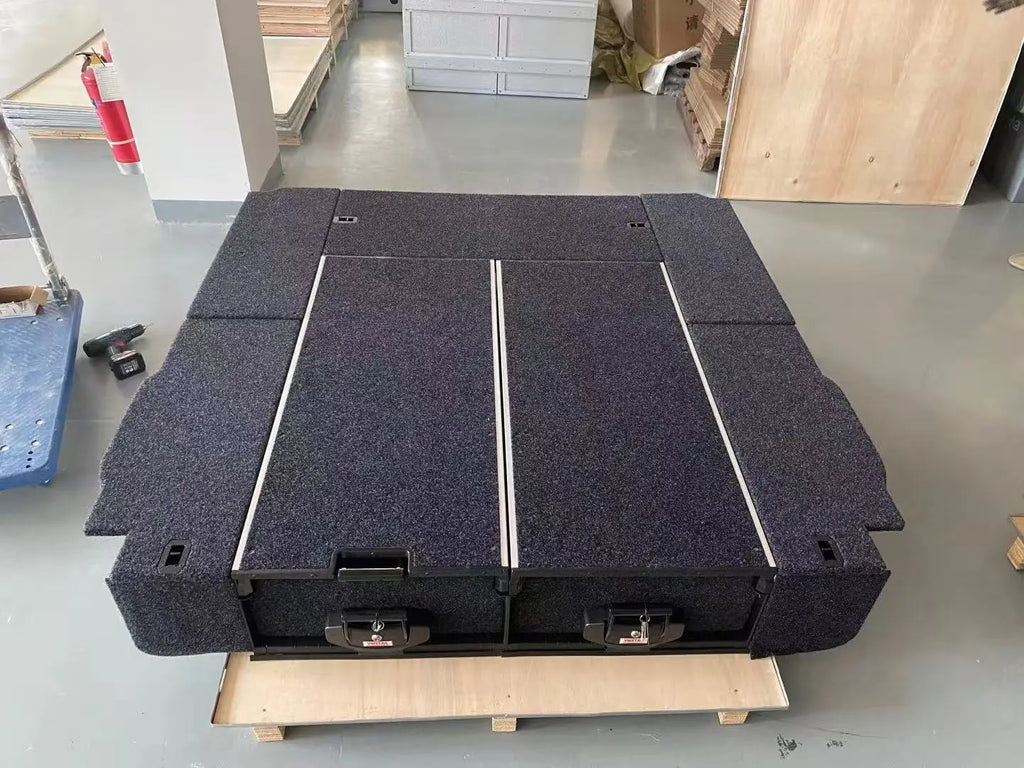 Best 4*4 Accessories Truck Pickup Bed Storage Slide Out Tool Box Drawer System Rear Aluminum Drawers For Ford F150