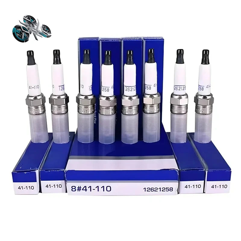 4-Pack 41-110 & 12621258 Iridium Spark Plugs - Ideal for GMC, Chevrolet, Hummer & Buick Vehicles