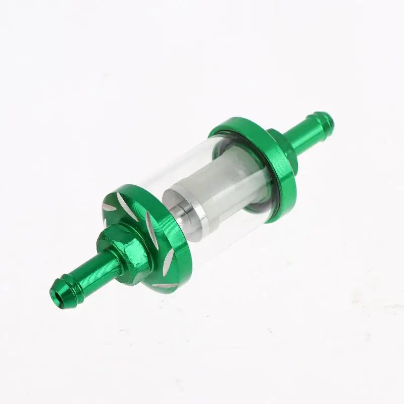 Universal Motorcycle Fuel Filter 8mm Engine Inline Carb CNC Fuel Gas Filter Motor Oil Filters Off Road ATV Accessories