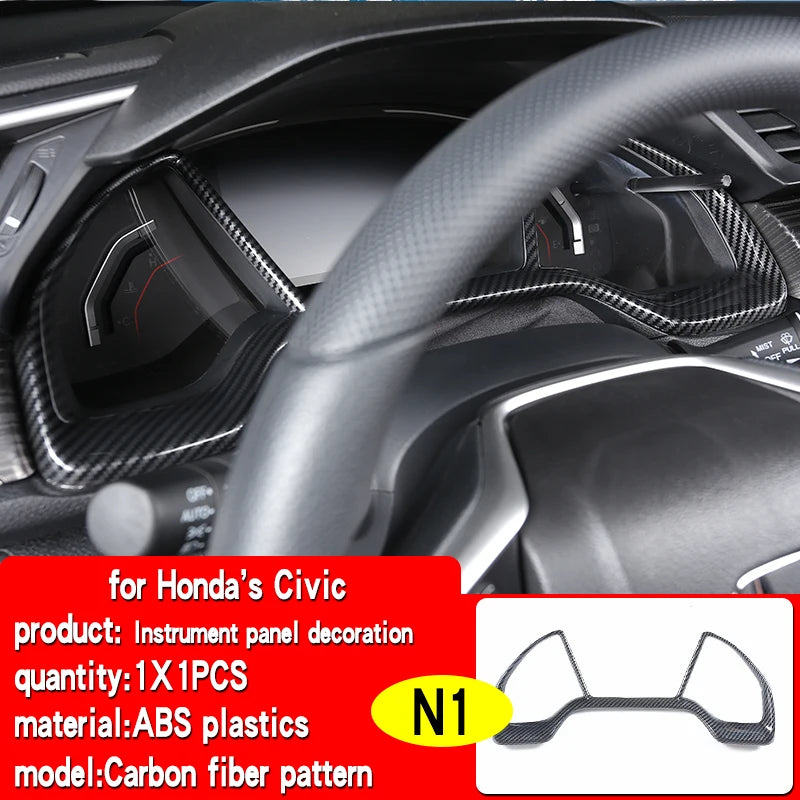 Suitable for 10th generation Honda Civic 2016-2021 car interior decoration center console air outlet gear decoration accessories
