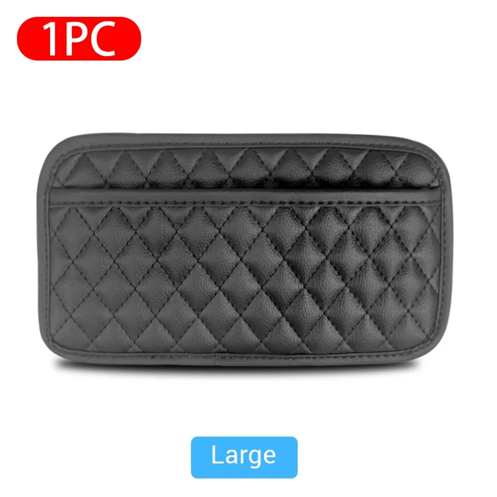 Car Adhesive Organizers Pocket Bags Car Storage Box Collecting Bag For Cards Phone Key Sticky Pouch Car Interior Universal