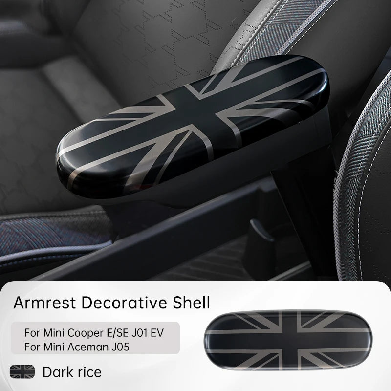Car Central Control Armrest Decorative Protective Shell For Mini Electric Cooper E/SE J01 EV J05 Aceman Car Interior Accessories