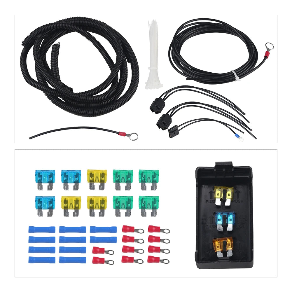 14 Circuit Wiring Harness Kit Car Modification Circuit 14 Fuse For Chevy Ford Chrysler Mopar Muscle Car Electrical Wire Harness